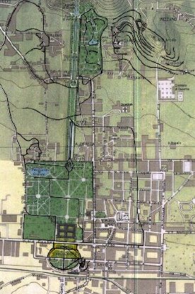 Cartografia dell'autore eseguita servendosi della mappa di Caserta.