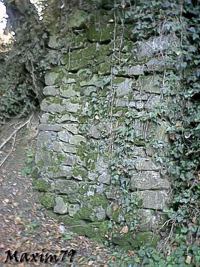 Le rovine delle antiche mura del castello Estate  2002
