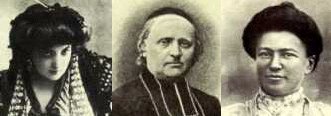 Emma Calv, Felix Billard e Marie Dnarnaud , perpetua di Brenger Saunire.