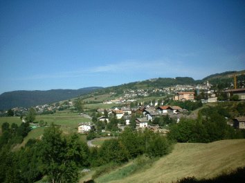 Lo splendido paesaggio dei dintorni di Cavalese