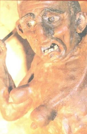 La demonizzazione della donna e l'ossessione del sesso emerge anche nell'ambigua rappresentazione di un diavolo con un volto inequivocabilmente maschile e le mammelle (decima cappella del Sacro Monte di Orta)"